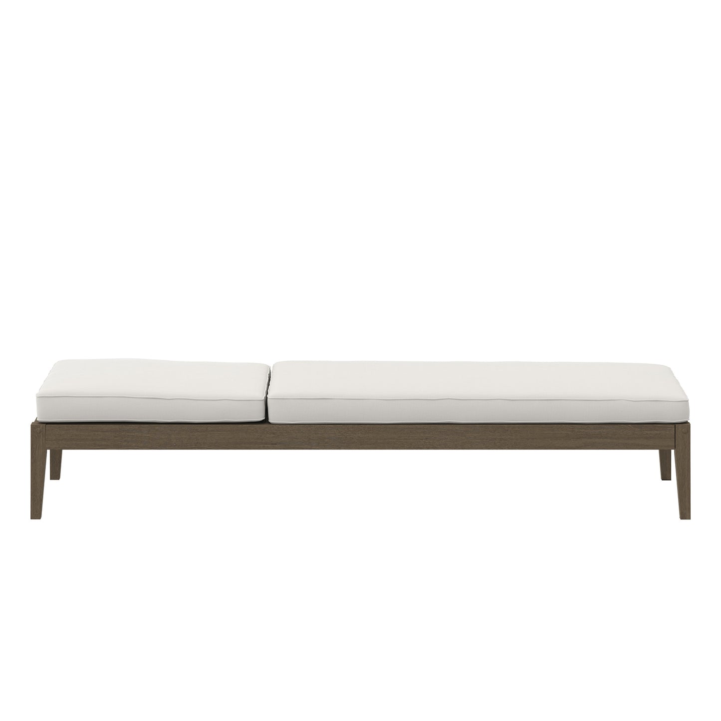 Modway - Northlake Outdoor Patio Teak Chaise Lounge by Modway  Outdoor Furniture Sofa Sectionals White - EEI-7256-WGR-WHI