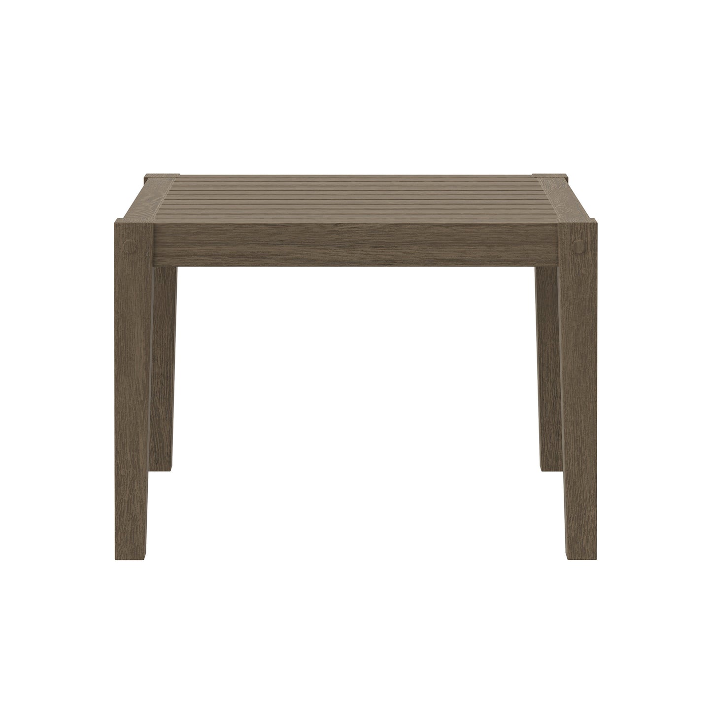 Modway - Northlake Square Outdoor Patio Teak Side Table by Modway  Outdoor Furniture Bar and Dining Gray - EEI-7258-WGR