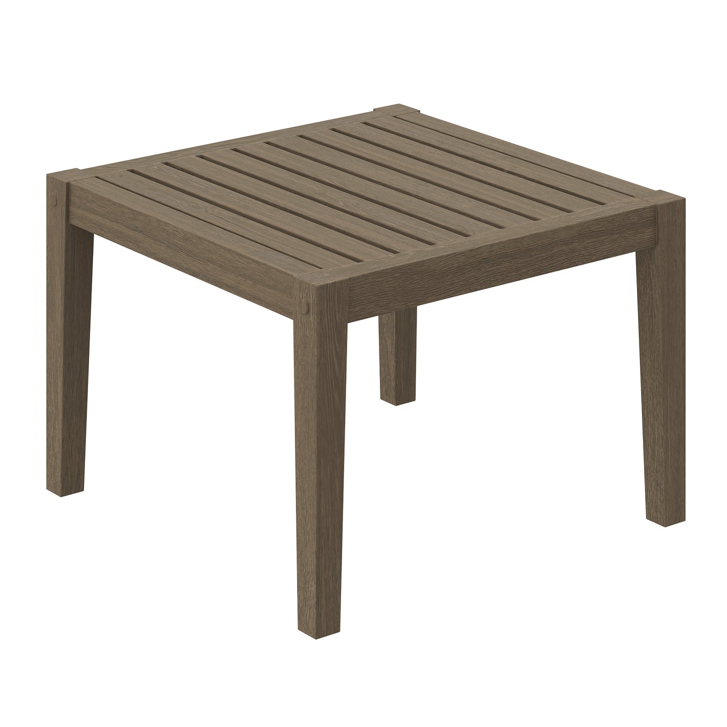 Modway - Northlake Square Outdoor Patio Teak Side Table by Modway  Outdoor Furniture Bar and Dining Gray - EEI-7258-WGR