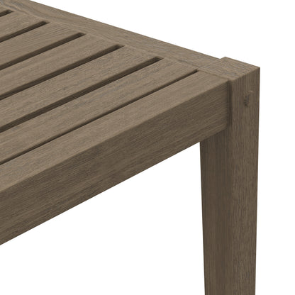 Modway - Northlake Square Outdoor Patio Teak Side Table by Modway  Outdoor Furniture Bar and Dining Gray - EEI-7258-WGR