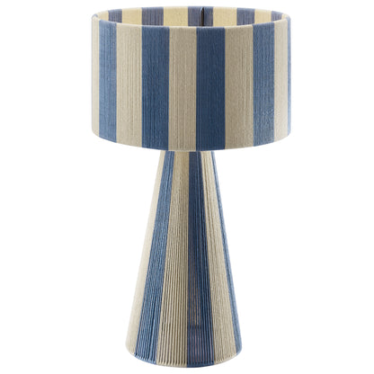 Modway - Renae Handwoven Cotton Thread Striped Table Lamp by Modway  Lighting Table Lamps Blue - EEI-7261-CBL