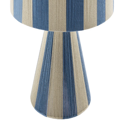 Modway - Renae Handwoven Cotton Thread Striped Table Lamp by Modway  Lighting Table Lamps Blue - EEI-7261-CBL