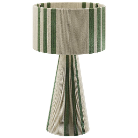 Modway - Gia Handwoven Cotton Thread Striped or Plain Table Lamp by Modway  Lighting Table Lamps Green - EEI-7262-BAS