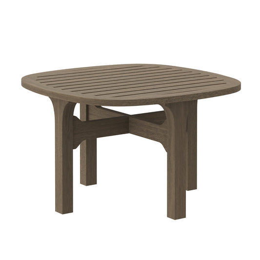 Modway - Saratoga Square Outdoor Patio Teak Wood Side Table by Modway  Outdoor Furniture Bar and Dining Brown - EEI-7263-WGR