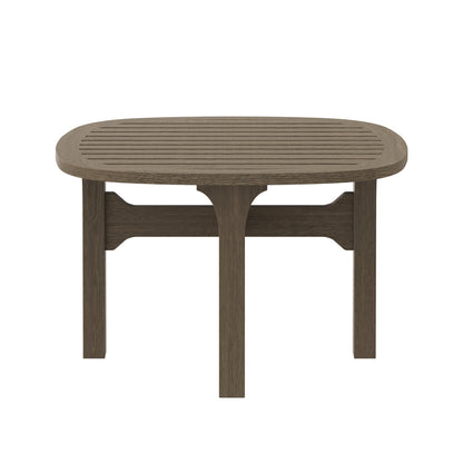 Modway - Saratoga Square Outdoor Patio Teak Wood Side Table by Modway  Outdoor Furniture Bar and Dining Brown - EEI-7263-WGR