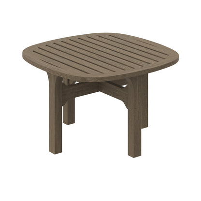 Modway - Saratoga Square Outdoor Patio Teak Wood Side Table by Modway  Outdoor Furniture Bar and Dining Brown - EEI-7263-WGR