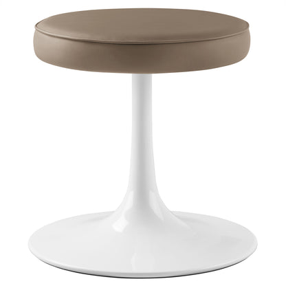 Modway - Lippa Vegan Leather Round Stool by Modway  Bar and Dining Bar and Counter Stools Brown - EEI-7264-MUS