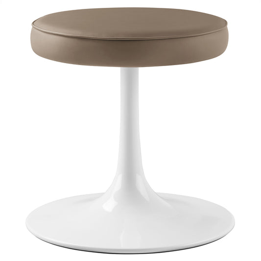 Modway - Lippa Vegan Leather Round Stool by Modway  Bar and Dining Bar and Counter Stools Brown - EEI-7264-MUS