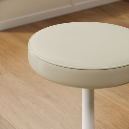 Modway - Lippa Vegan Leather Round Stool by Modway  Bar and Dining Bar and Counter Stools Ivory - EEI-7264-STO