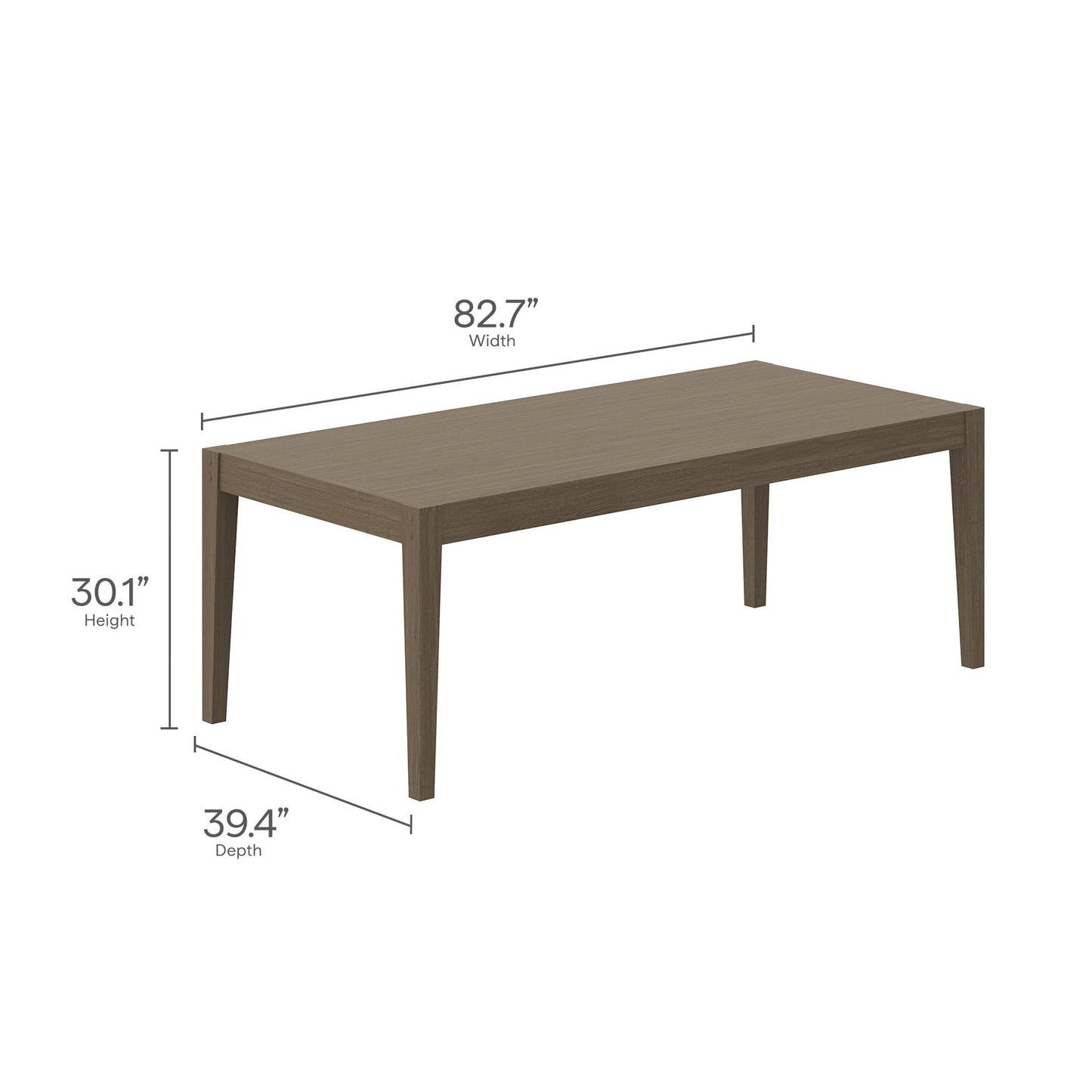 Modway - Northlake 9-Piece Outdoor Patio Teak Wood Dining Set by Modway  Outdoor Furniture Bar and Dining Gray - EEI-7271-WGR-WHI