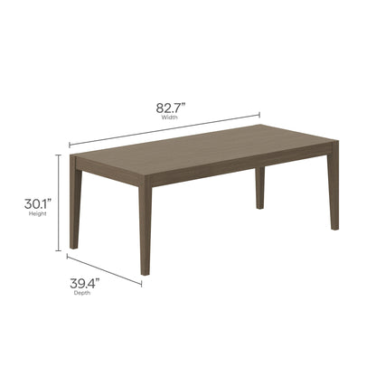 Modway - Northlake 9-Piece Outdoor Patio Teak Wood Dining Set by Modway  Outdoor Furniture Bar and Dining Gray - EEI-7271-WGR-WHI