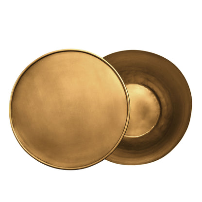 Modway - Viora Metal Storage Side Table by Modway  Living Room Tables Brown - EEI-7272-BBR