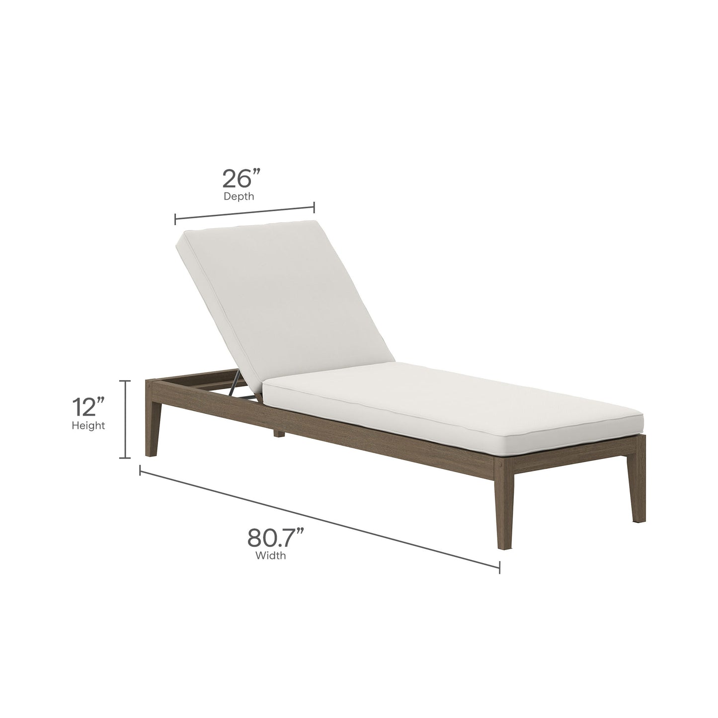Modway - Northlake 3-Piece Outdoor Patio Teak Wood Furniture Set with Chaise Lounges and Side Table by Modway  Outdoor Furniture Sofa Sectionals Brown - EEI-7276-WGR-WHI