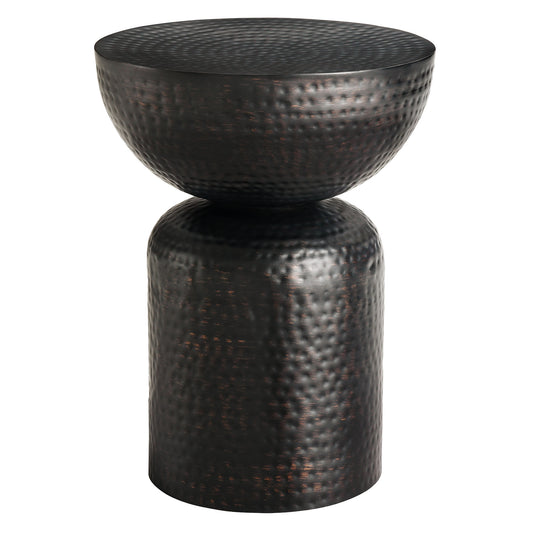 Modway - Mella Metal Hammered Side Table by Modway  Living Room Tables Black - EEI-7278-BLK