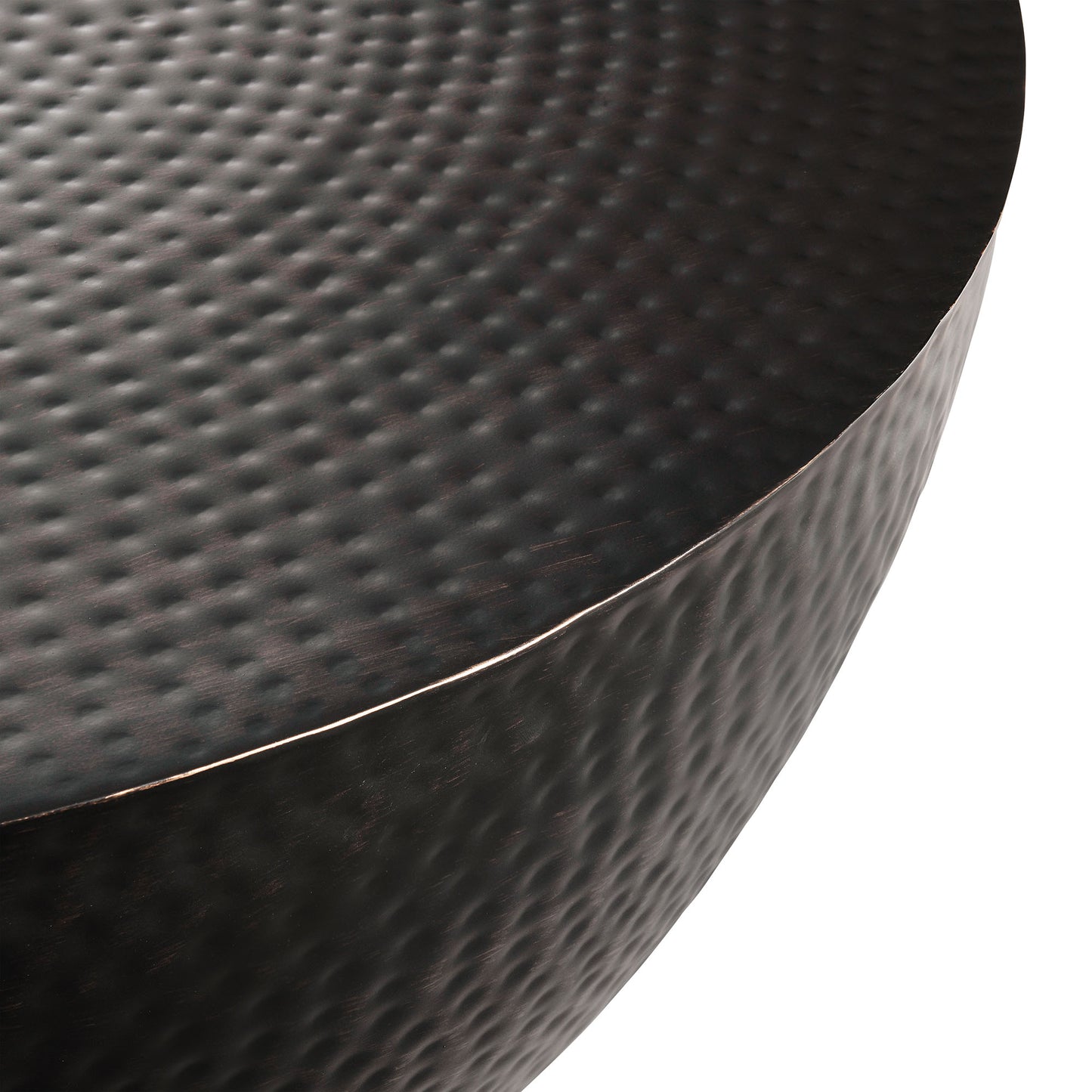 Modway - Mella 32 Inch Metal Hammered Coffee Table by Modway  Living Room Tables Black - EEI-7279-BLK