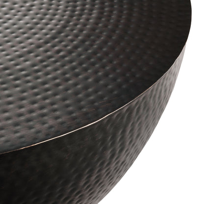 Modway - Mella 32 Inch Metal Hammered Coffee Table by Modway  Living Room Tables Black - EEI-7279-BLK