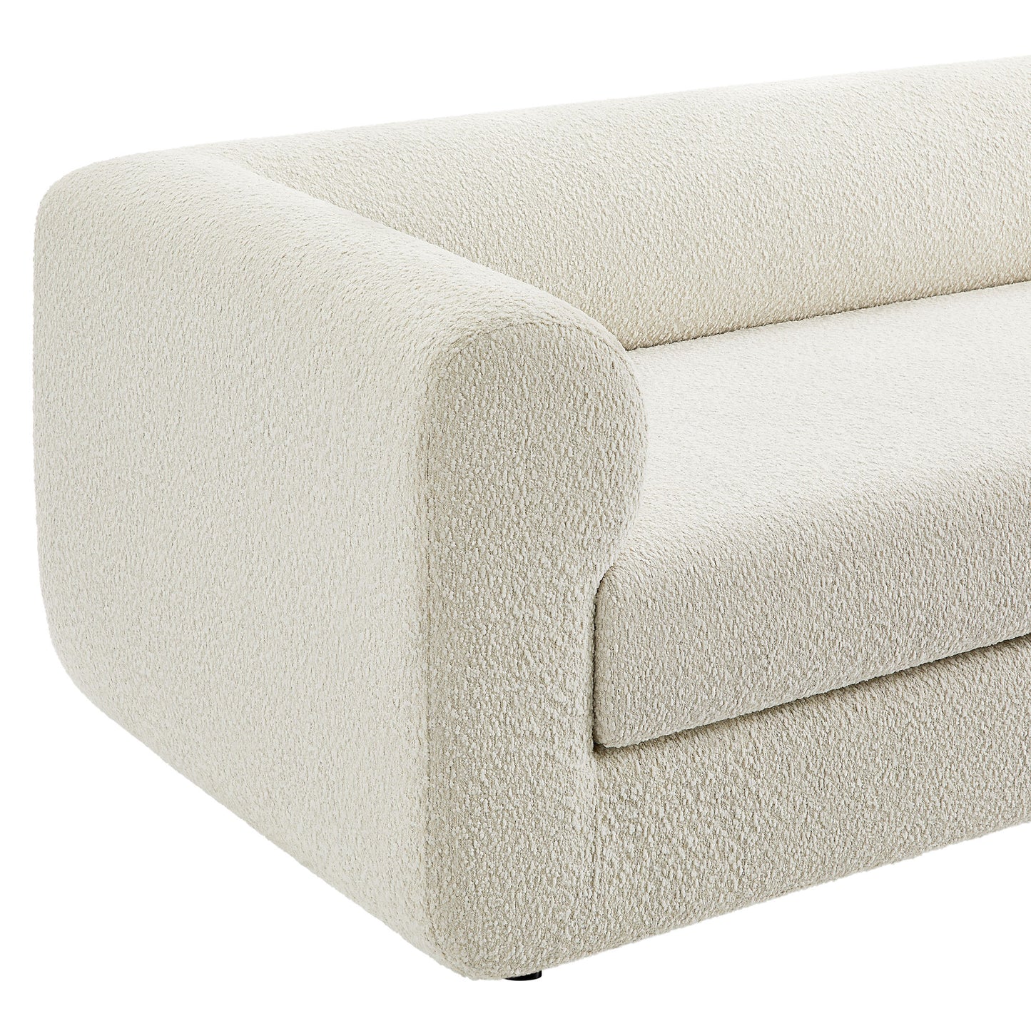 Modway - Leif 89" Boucle Upholstered Sofa by Modway  Living Room Sofas and Armchairs White - EEI-7280-PRL