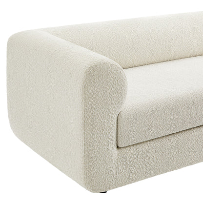 Modway - Leif 89" Boucle Upholstered Sofa by Modway  Living Room Sofas and Armchairs White - EEI-7280-PRL