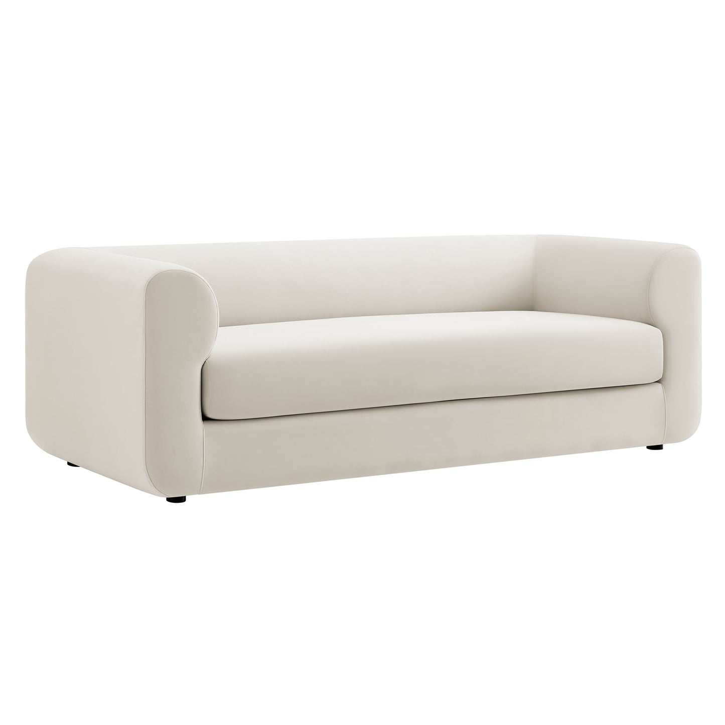 Modway - Leif 89" Performance Velvet Upholstered Sofa by Modway  Living Room Sofas and Armchairs White - EEI-7281-ALA