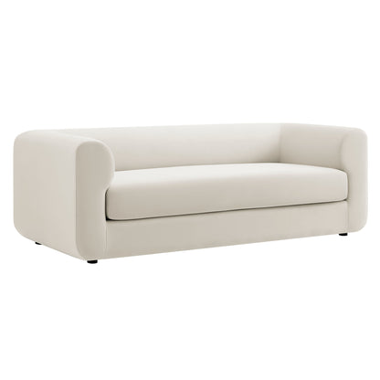 Modway - Leif 89" Performance Velvet Upholstered Sofa by Modway  Living Room Sofas and Armchairs White - EEI-7281-ALA