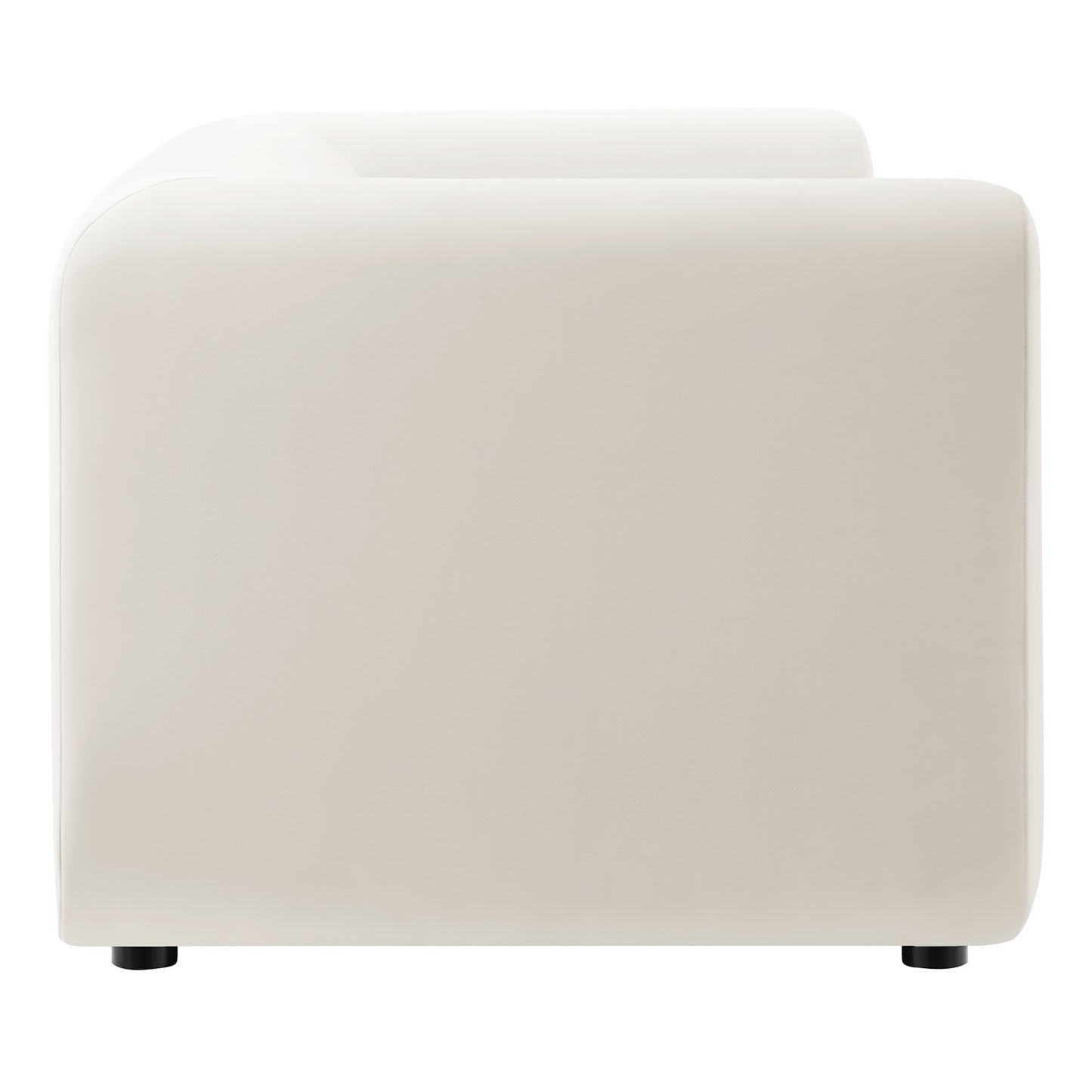 Modway - Leif 89" Performance Velvet Upholstered Sofa by Modway  Living Room Sofas and Armchairs White - EEI-7281-ALA