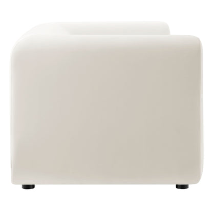 Modway - Leif 89" Performance Velvet Upholstered Sofa by Modway  Living Room Sofas and Armchairs White - EEI-7281-ALA