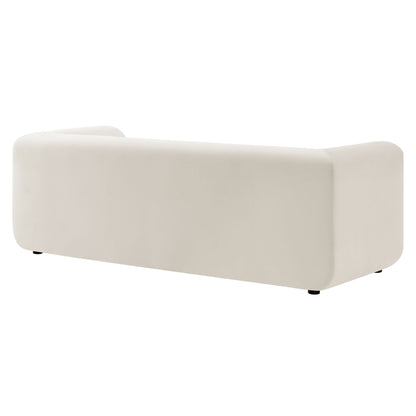 Modway - Leif 89" Performance Velvet Upholstered Sofa by Modway  Living Room Sofas and Armchairs White - EEI-7281-ALA