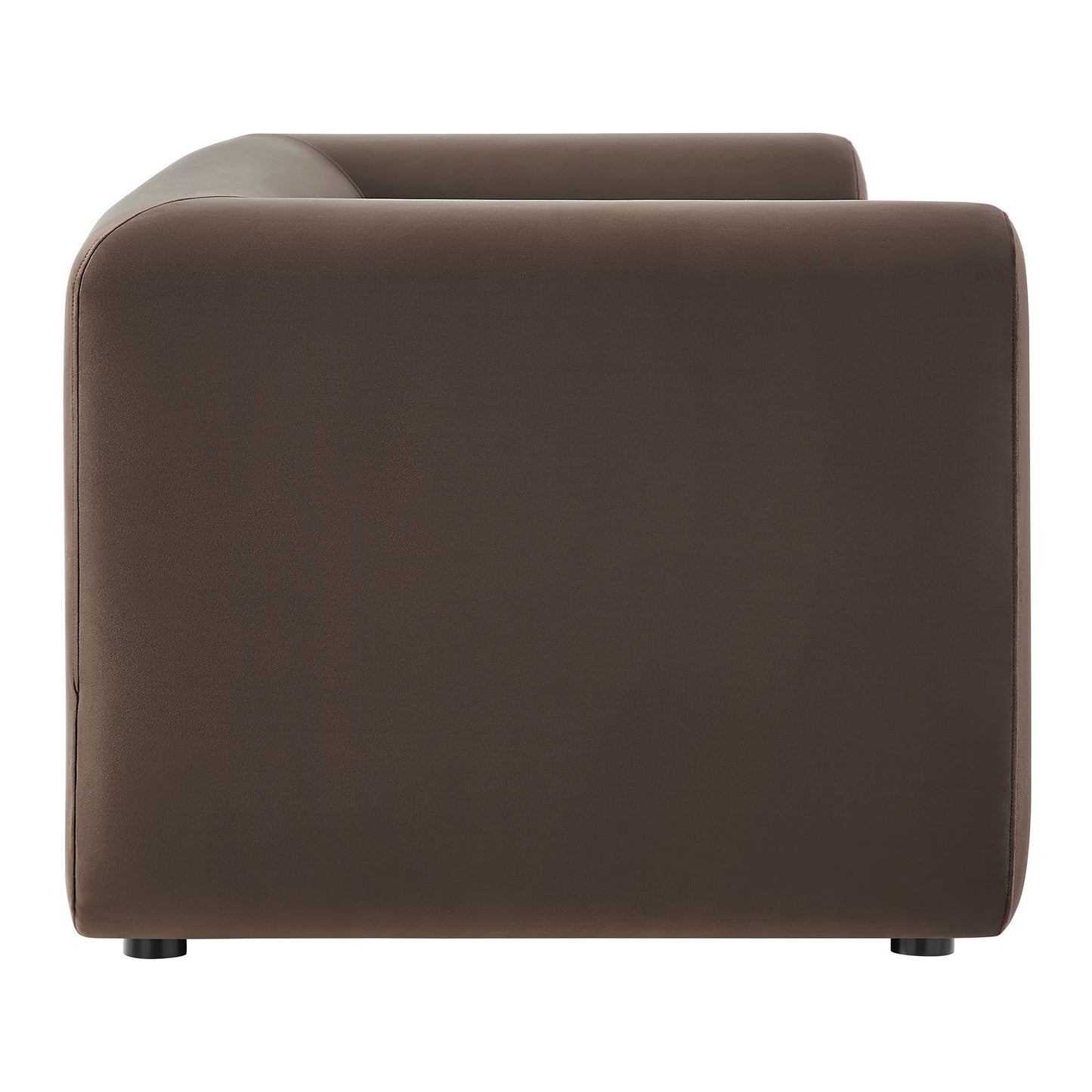 Modway - Leif 89" Performance Velvet Upholstered Sofa by Modway  Living Room Sofas and Armchairs Brown - EEI-7281-CHB