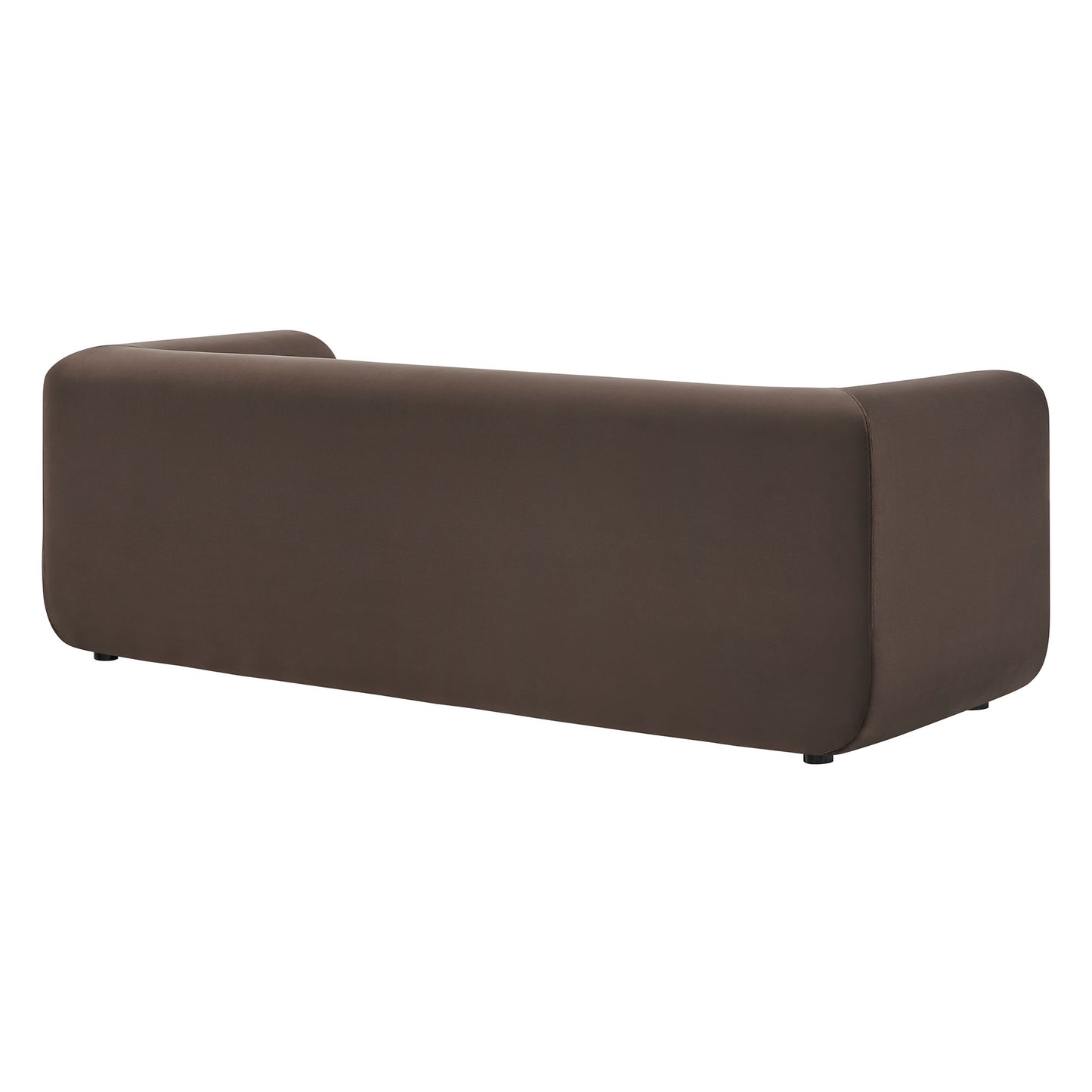 Modway - Leif 89" Performance Velvet Upholstered Sofa by Modway  Living Room Sofas and Armchairs Brown - EEI-7281-CHB