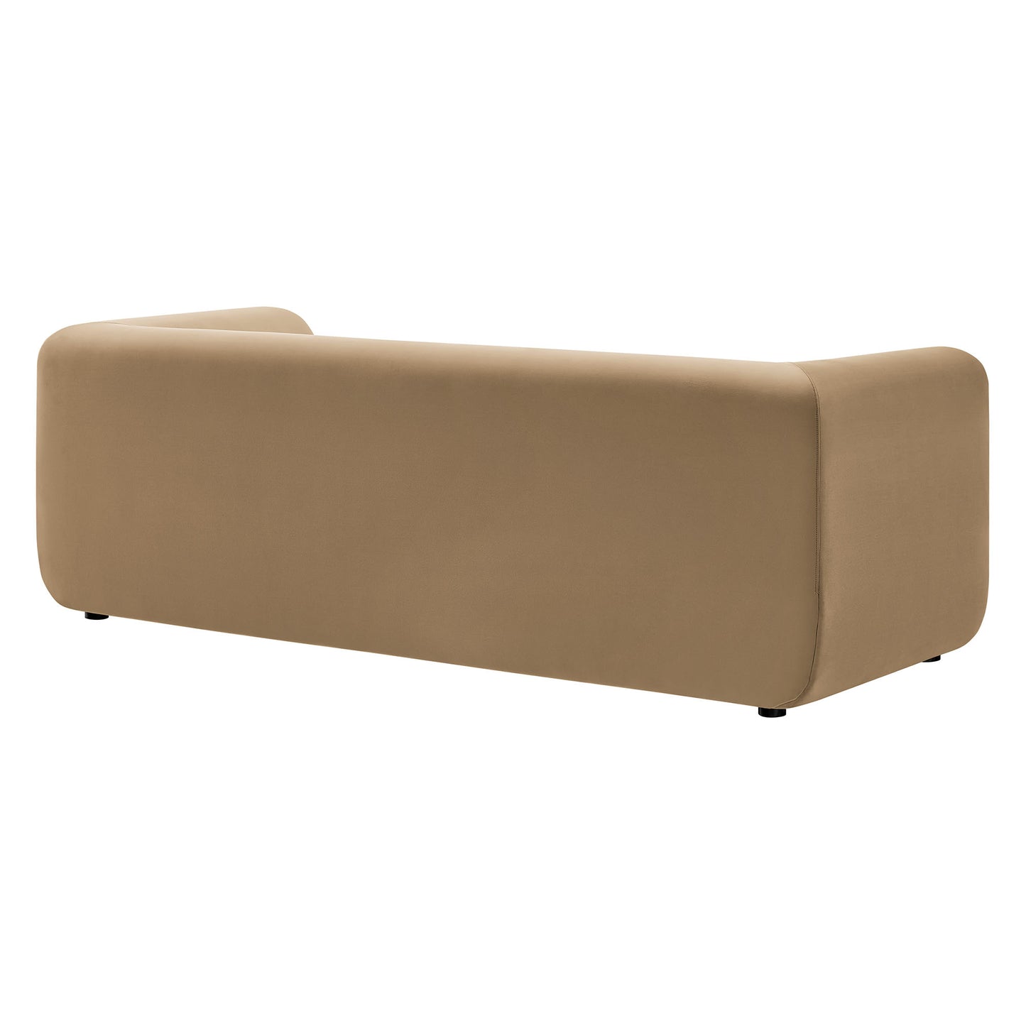 Modway - Leif 89" Performance Velvet Upholstered Sofa by Modway  Living Room Sofas and Armchairs Brown - EEI-7281-TAU