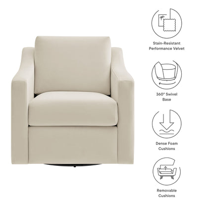 Modway - Liora Performance Velvet Armchair by Modway  Living Room Sofas and Armchairs White - EEI-7282-ALA