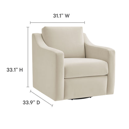 Modway - Liora Performance Velvet Armchair by Modway  Living Room Sofas and Armchairs White - EEI-7282-ALA