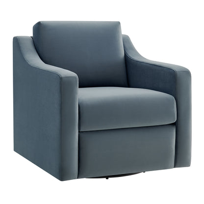 Modway - Liora Performance Velvet Armchair by Modway  Living Room Sofas and Armchairs Blue - EEI-7282-CAB