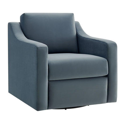 Modway - Liora Performance Velvet Armchair by Modway  Living Room Sofas and Armchairs Blue - EEI-7282-CAB