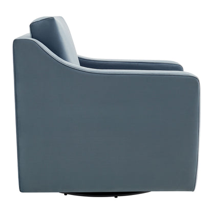Modway - Liora Performance Velvet Armchair by Modway  Living Room Sofas and Armchairs Blue - EEI-7282-CAB
