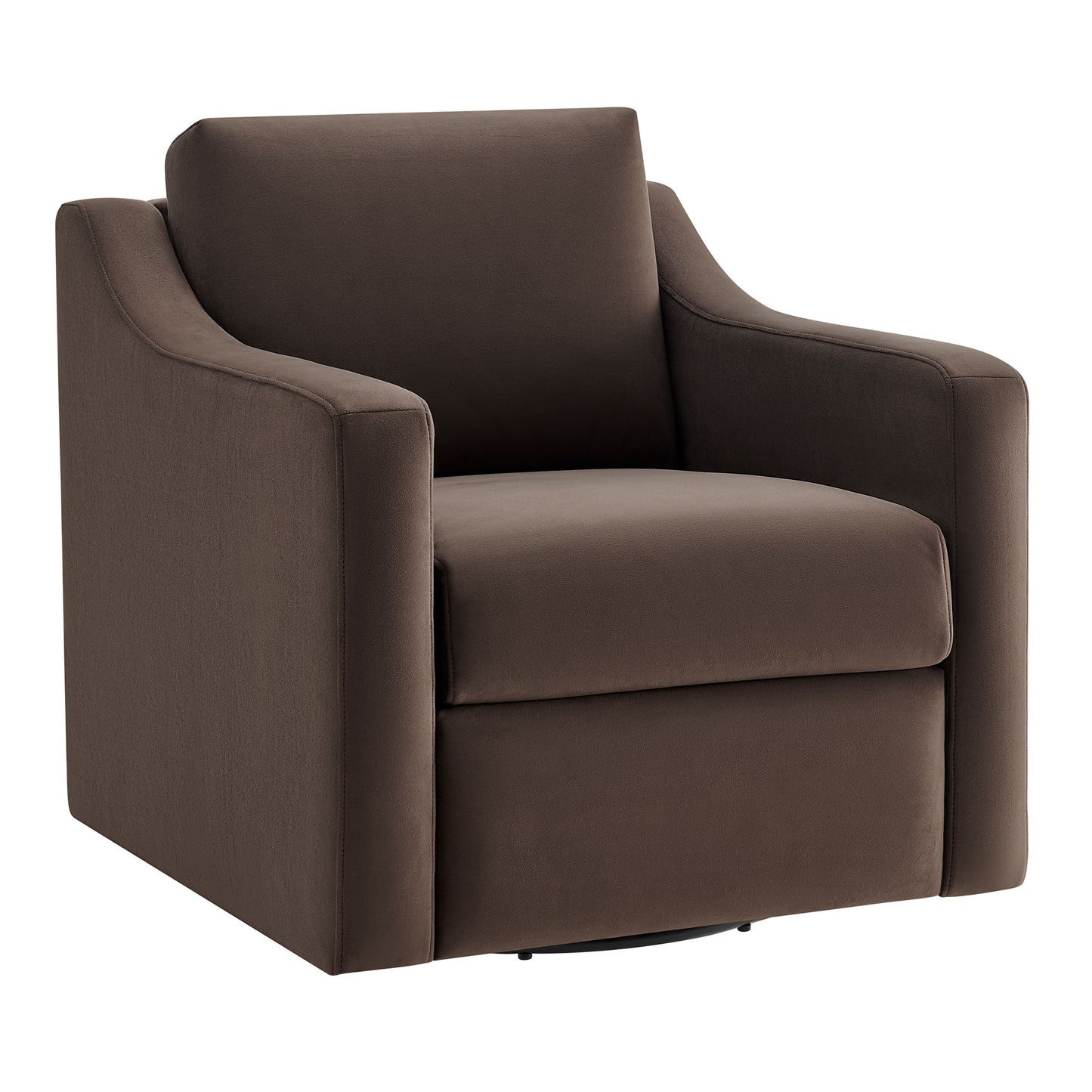 Modway - Liora Performance Velvet Armchair by Modway  Living Room Sofas and Armchairs Brown - EEI-7282-CHB