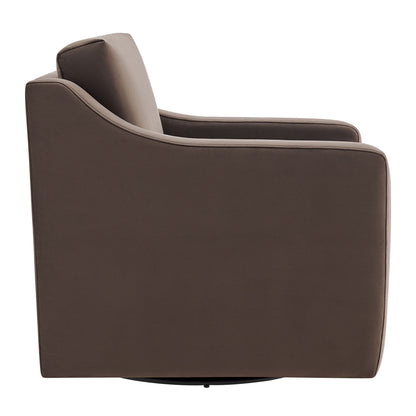 Modway - Liora Performance Velvet Armchair by Modway  Living Room Sofas and Armchairs Brown - EEI-7282-CHB