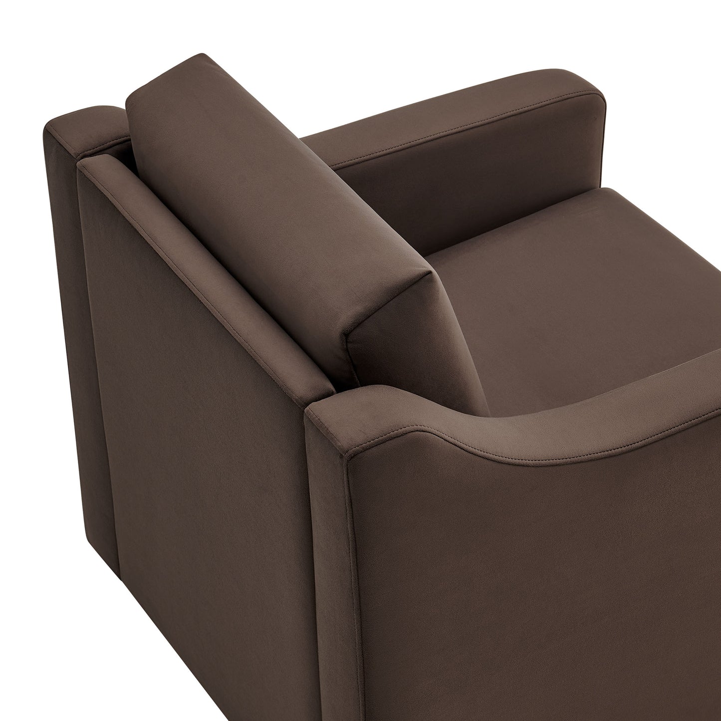 Modway - Liora Performance Velvet Armchair by Modway  Living Room Sofas and Armchairs Brown - EEI-7282-CHB