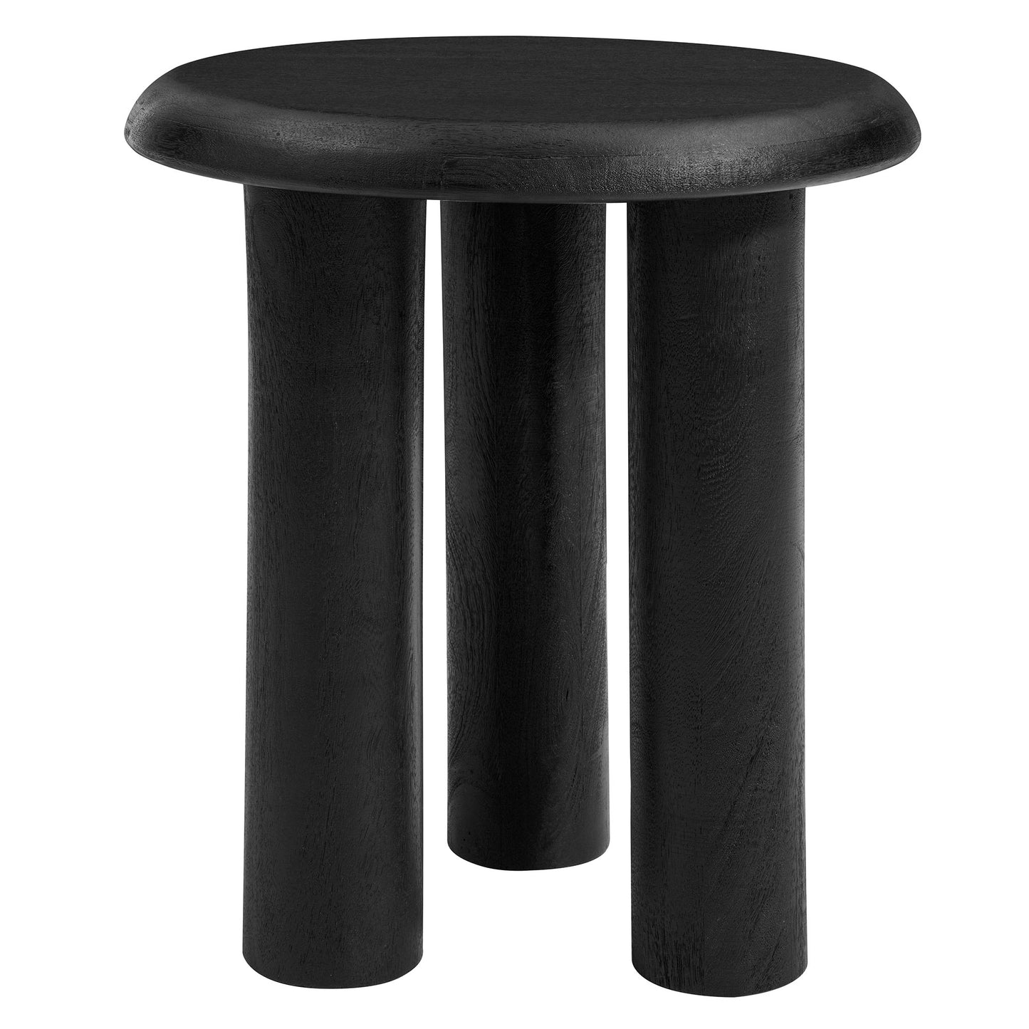 Modway - Mavina Mango Wood Side Table by Modway  Living Room Tables Black - EEI-7284-BLK