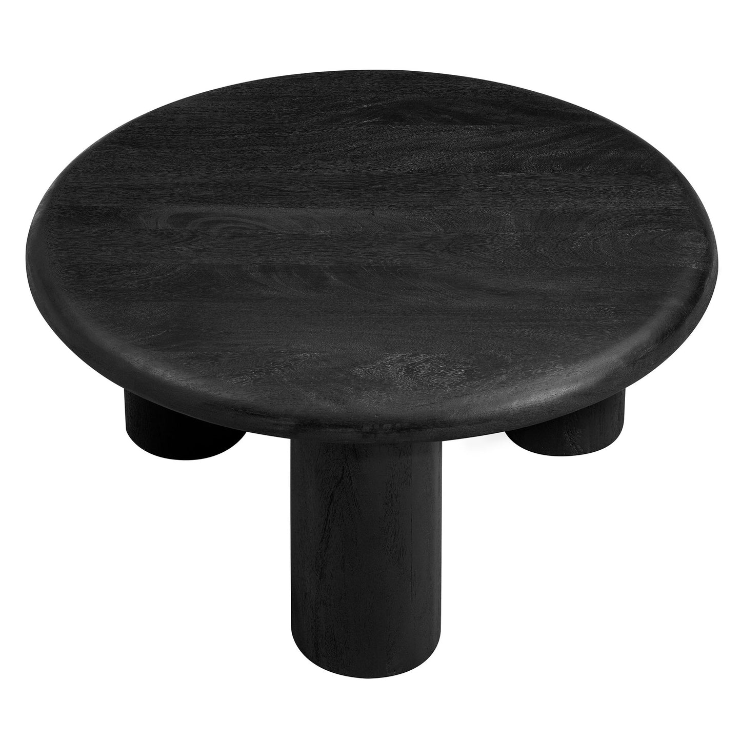 Modway - Mavina Round Mango Wood Coffee Table by Modway  Living Room Tables Black - EEI-7286-BLK