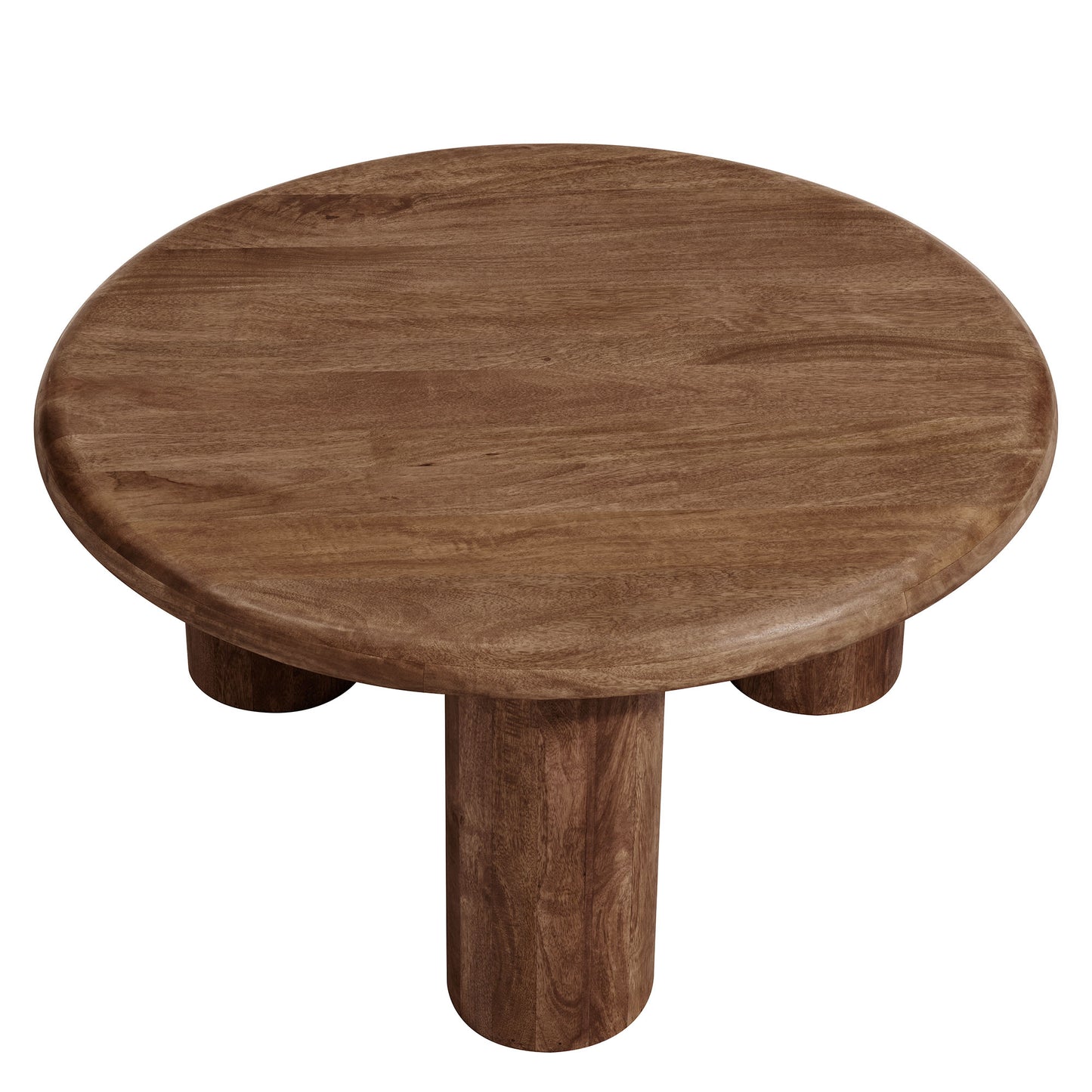 Modway - Mavina Round Mango Wood Coffee Table by Modway  Living Room Tables Brown - EEI-7286-WAL