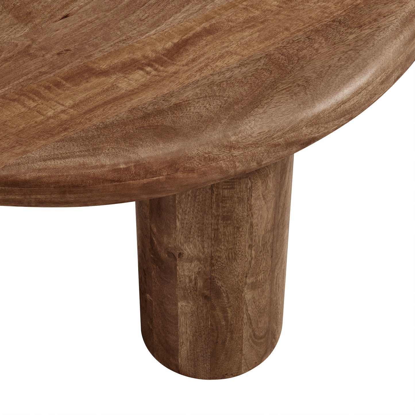 Modway - Mavina Round Mango Wood Coffee Table by Modway  Living Room Tables Brown - EEI-7286-WAL