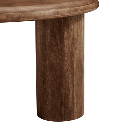 Modway - Mavina Round Mango Wood Coffee Table by Modway  Living Room Tables Brown - EEI-7286-WAL