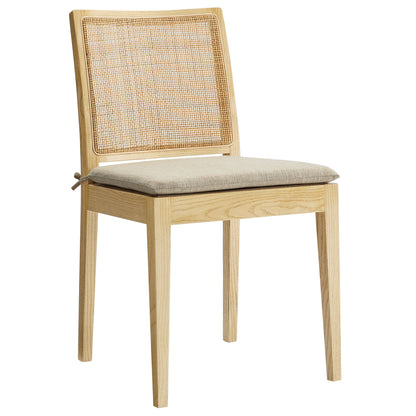 Modway - Ovard Wood and Rattan Dining Chair by Modway  Bar and Dining Dining Chairs Brown - EEI-7288-NAT-BEI