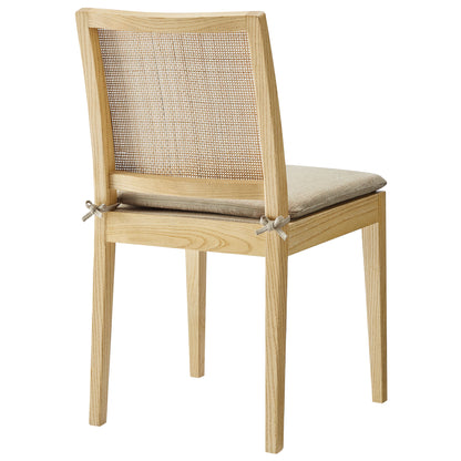 Modway - Ovard Wood and Rattan Dining Chair by Modway  Bar and Dining Dining Chairs Brown - EEI-7288-NAT-BEI