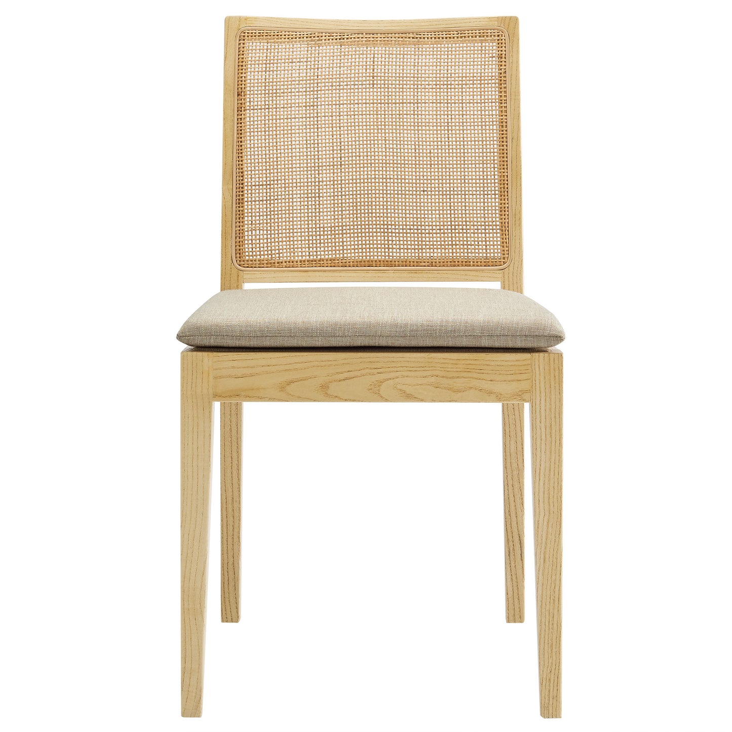 Modway - Ovard Wood and Rattan Dining Chair by Modway  Bar and Dining Dining Chairs Brown - EEI-7288-NAT-BEI