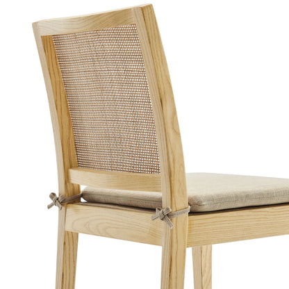 Modway - Ovard Wood and Rattan Dining Chair by Modway  Bar and Dining Dining Chairs Brown - EEI-7288-NAT-BEI