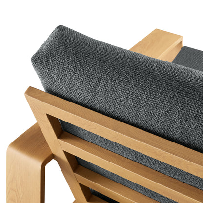 Modway - Lirienne Outdoor Patio Aluminum Faux Wood Armchairs Set of 2 by Modway  Outdoor Furniture Sofa Sectionals Brown - EEI-7305-CHA-NAT