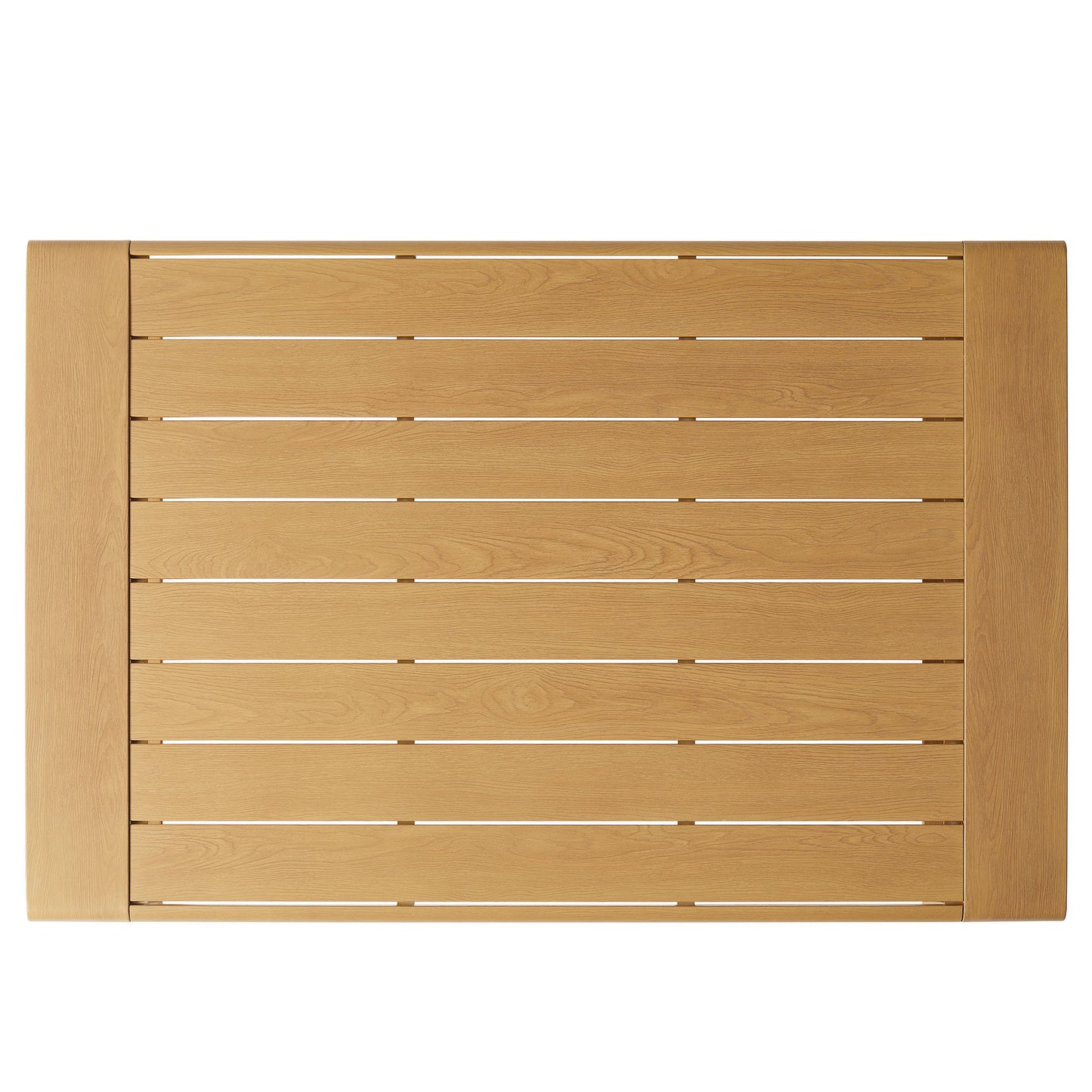 Modway - Lirienne Outdoor Patio Aluminum Faux Wood Coffee Table by Modway  Outdoor Furniture Bar and Dining Brown - EEI-7299-NAT