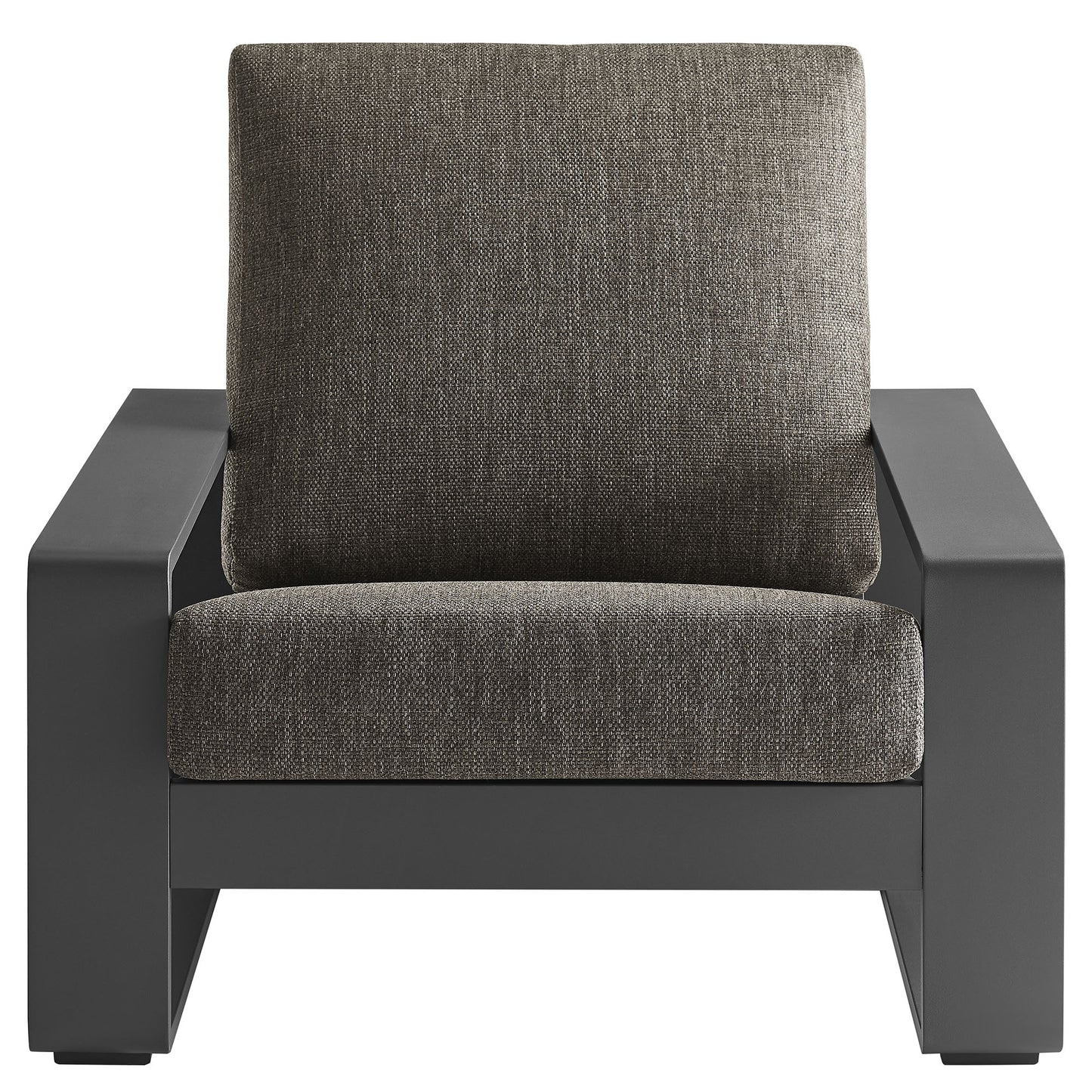 Modway - Lirienne Outdoor Patio Aluminum Faux Wood Armchairs Set of 2 by Modway  Outdoor Furniture Sofa Sectionals Gray - EEI-7308-SMO-GRY